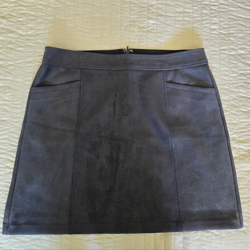 Suede skirt